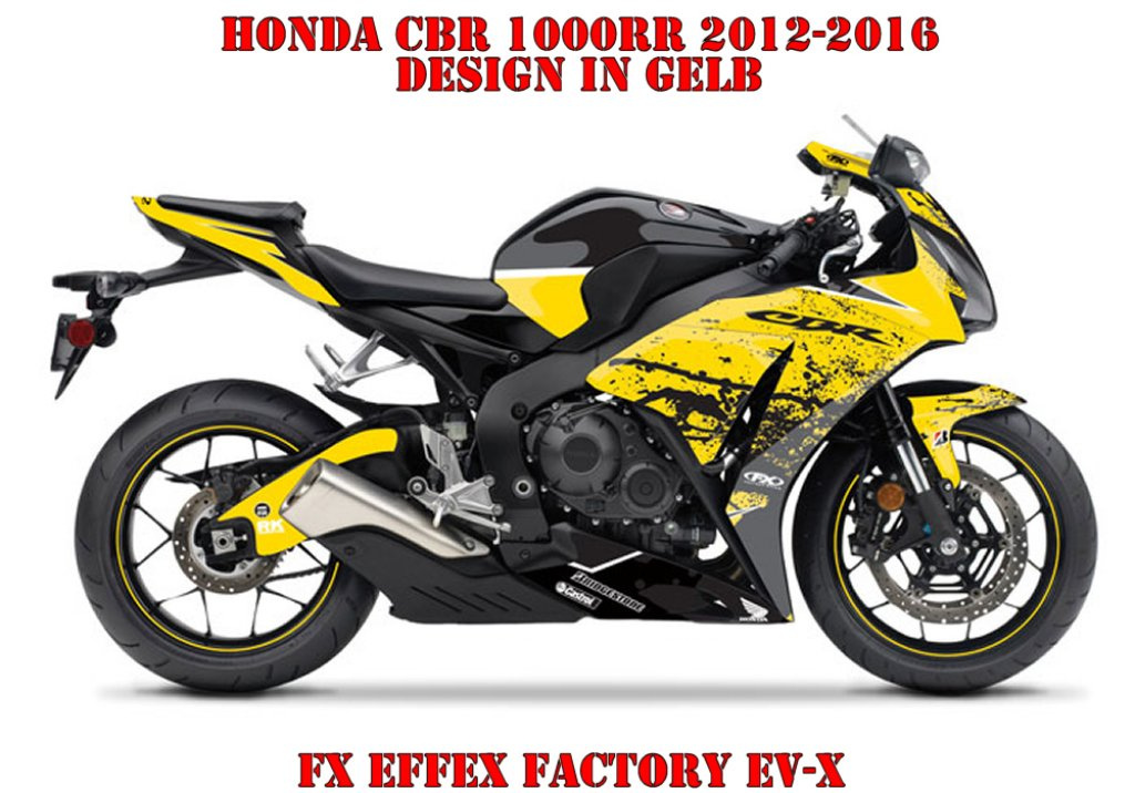 Beispiel Bild für die Farben, EV-X Gelb für Honda CBR 1000RR 2012-2017